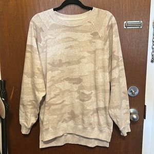 American Eagle Oversized Camo Sweater